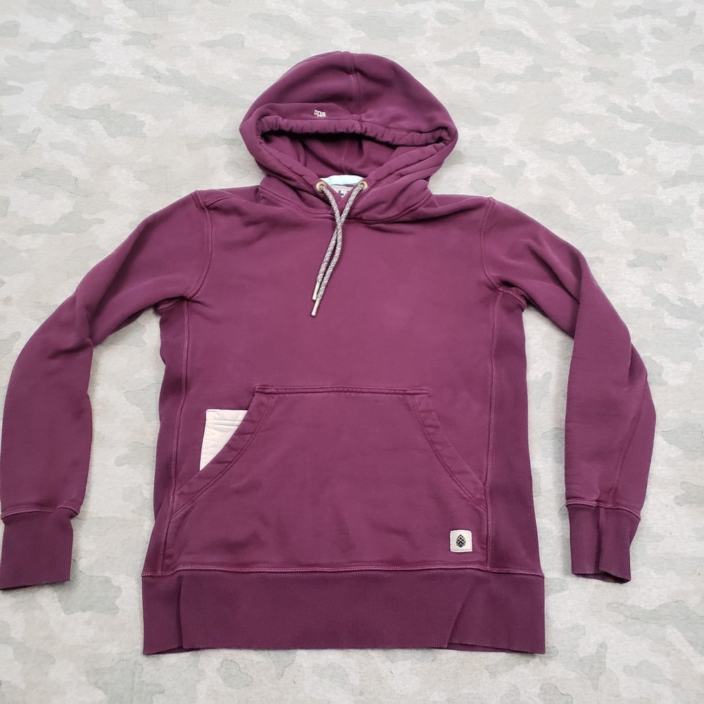 Stio‎ Sweatshirt Womens XS Purple Hooded Pockets Long Sleeve